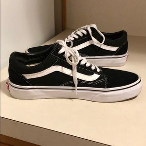 Black and white traditional vans